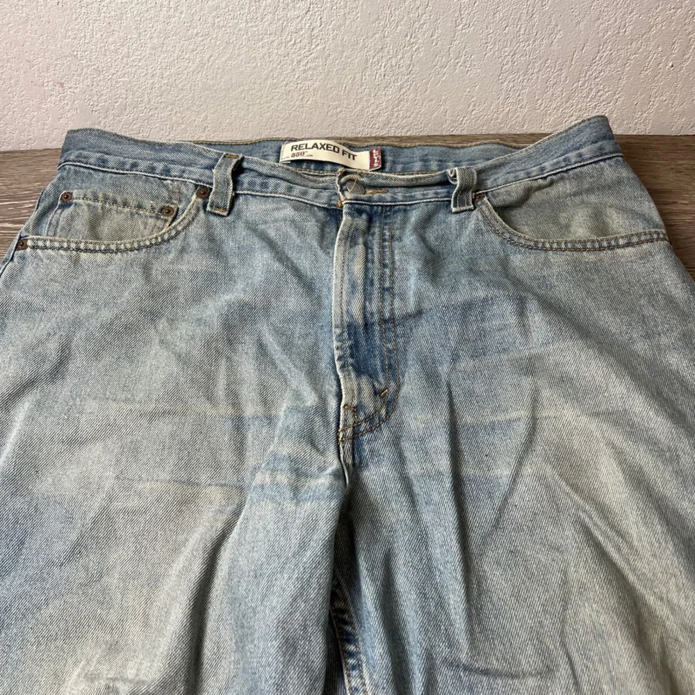 Levis 550 Jeans Mens 36x30 Light Wash Relaxed Fit Denim Vintage 90s Baggy Pant